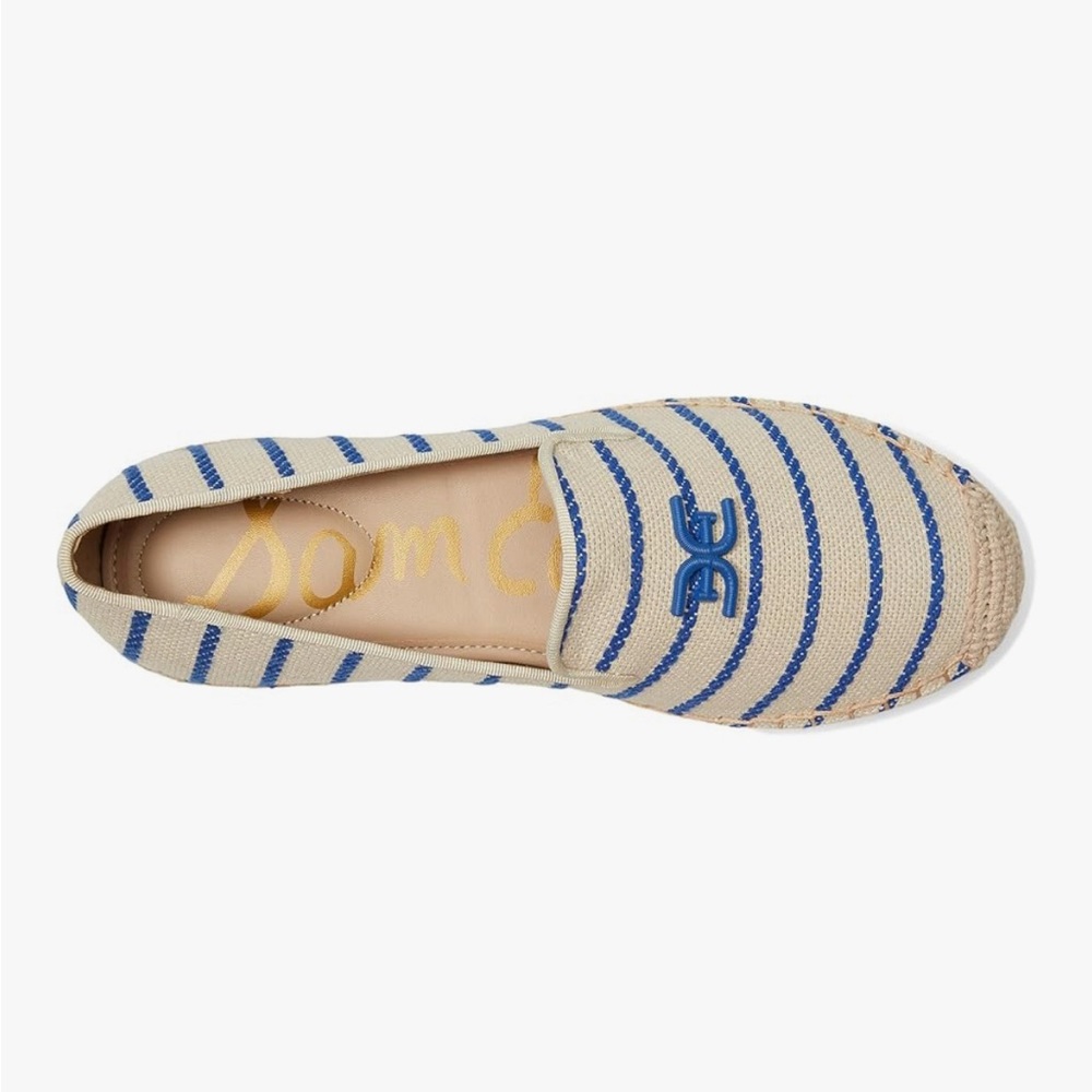 Sam Edelman Tan and Blue Espadrilles